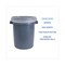 Boardwalk 33 Gallon 14 mic 33 in. x 38 in. Perforated Roll High-Density Can Liners - Natural (25 Bags/Roll, 10 Rolls/Carton)